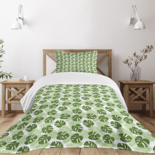 Palms and Monsteras Bedspread Set