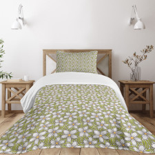 Blossoming Petals Botanical Bedspread Set