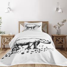 Animal with Paint Splashes Bedspread Set