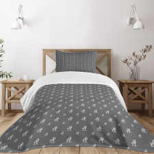 Simple Minimalist Plants Bedspread Set