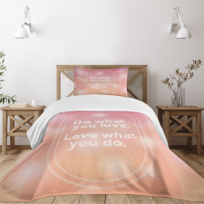 Pastel Colored Bokeh Effect Bedspread Set