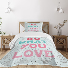 Ice Cream House and Rocket Bedspread Set