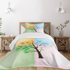 4 Seasons Tree Environment Bedspread Set