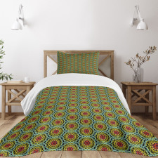 Colorful Bohemian Patterns Bedspread Set