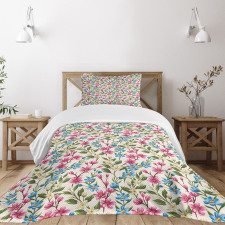 Blooming Flowers Bouquet Bedspread Set