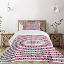 Slices with Hearts Seeds Bedspread Set