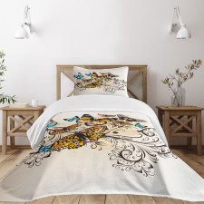 Monarch Vintage Damask Bedspread Set