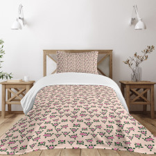 Vintage Roses Leaf Romance Bedspread Set