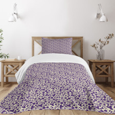 Raspberries Flowers Drops Bedspread Set