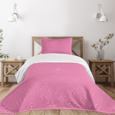 Spots Butterflies Bedspread Set