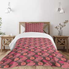 Abstract Wild Meadow Flora Bedspread Set