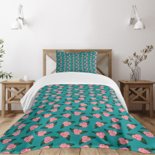 Begonia Flower Love Bedspread Set