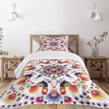 Folkloric Flowers Bedspread Set