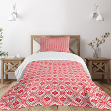 Belorussian Folk Art Pattern Bedspread Set