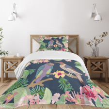 Exotic Birds Owl Avian Bedspread Set