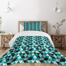 Various Ornate Triangles Bedspread Set