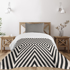 Optical Illusion Rhombuses Bedspread Set