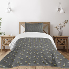 Herons with Dots Bedspread Set