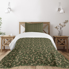 Jungle Marsh Camo Art Bedspread Set