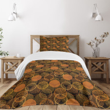 Dotwork Rounds and Citrus Bedspread Set