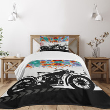 Urban Abstract Circles Bedspread Set