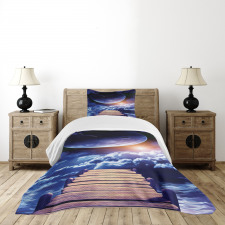 Meteorite Dock Sun Bedspread Set