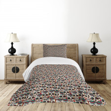 Paisley Floral Pattern Bedspread Set