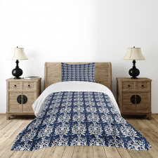 Classic Botanical Motif Bedspread Set