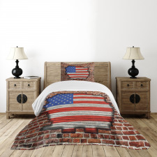 American National Flag Bedspread Set