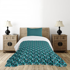 Flowers and Goosefoot Art Bedspread Set