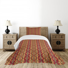 Geometric Stripes Bedspread Set