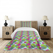 Tropic Plant Botany Leaves Bedspread Set