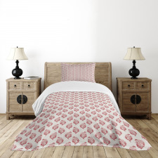 Jacobean Floral Art Bedspread Set