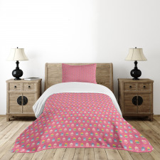 Vivid Cartoon Lambs Bedspread Set