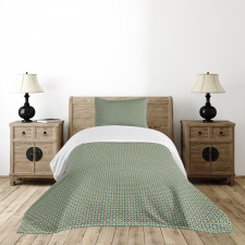 Motif in Circles Symmetry Bedspread Set