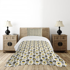 Surreal Design Flowers Bedspread Set