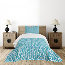 Grunge Triangular Shapes Bedspread Set