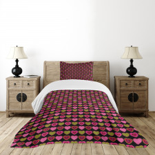 Dots and Hearts Bedspread Set