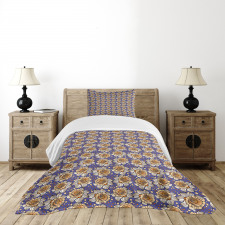 Flowers Round Spots Bedspread Set