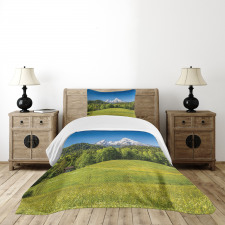 Bavarian Alps Village Bedspread Set