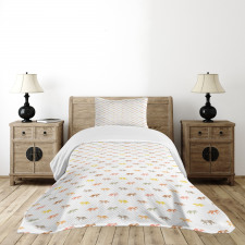 Colorful Savage Animal Pattern Bedspread Set