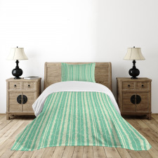 Soft Tone Tree Stems Pattern Bedspread Set