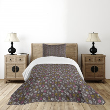 Autumn Pine Cone Bedspread Set