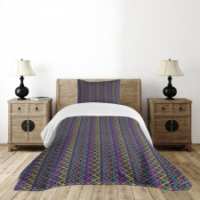 Folkloric Abstract Zigzags Bedspread Set