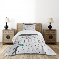 Worrying Solves Nothing Bedspread Set