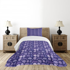 Retro Ellipse Hippie Spots Bedspread Set