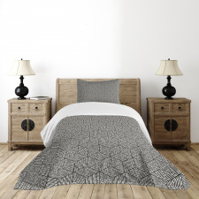 Cubic Forms Abstract Art Bedspread Set