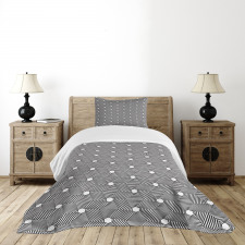 Flowers Like Formations Bedspread Set