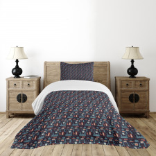 Symbolic Pattern Bedspread Set