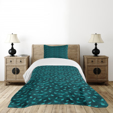 Waterfowl Birds Wave Bedspread Set